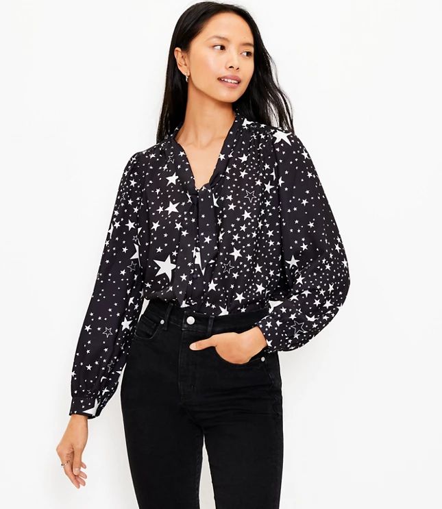 Star Bow Blouse | LOFT