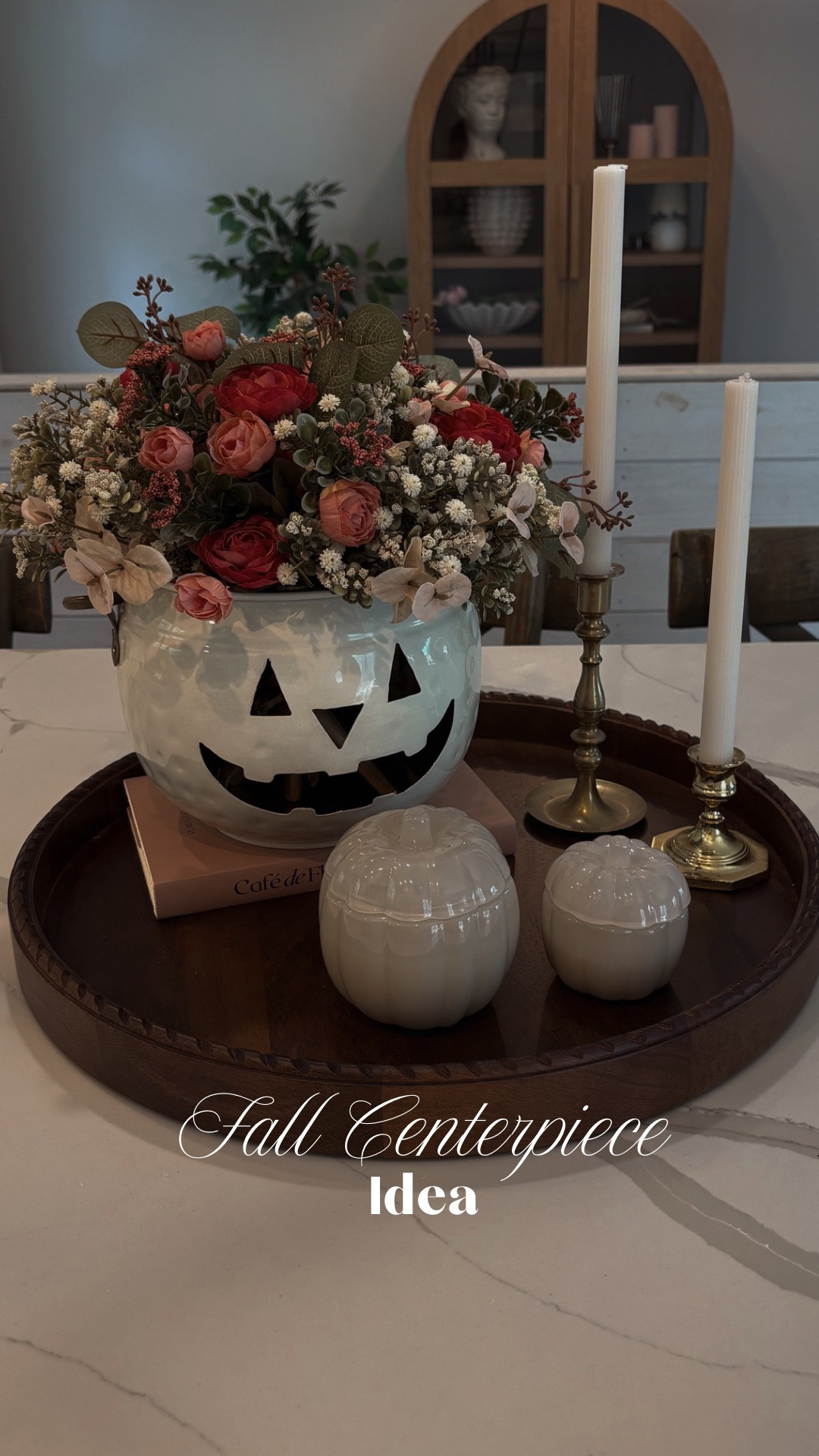 Fall Centerpiece Idea
I love how this turned out and these flower stems are some of my absolute favorites!! I had to Link a lot of similar things but all great options. This is a good neutral fall
Centerpiece with a pop of color!
#fall #falldecor #fallcenterpiece #fallhome #centerpiece #centerpieceidea
#fallhomedecor #michaels #target #amazon

#LTKSeasonal #LTKHome #LTKOver40