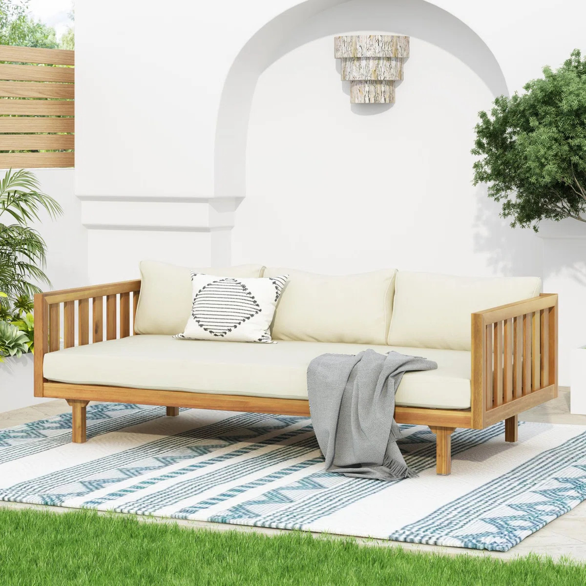 Outdoor Patio Daybed with Cushions | Wayfair North America