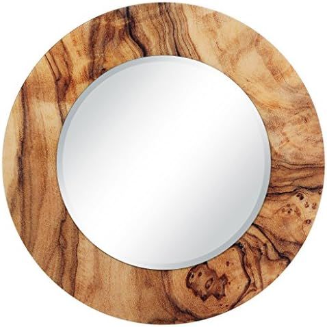 Empire Art Direct Forest Round Beveled Mirror on Free Floating Reverse Printed Tempered Art Glass... | Amazon (US)