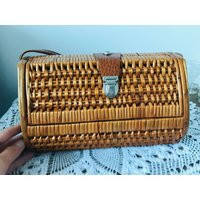 Vintage Basket Bag - Wicker Handbags Wicker Woven Rattan | Etsy (US)