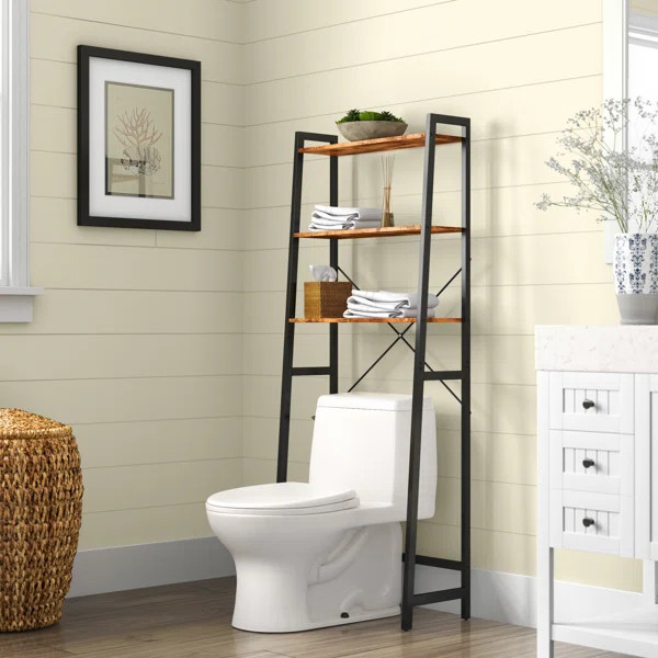 Gouveia 25.2'' W x 61.4'' H x 11.8'' D Over-The-Toilet Storage | Wayfair North America