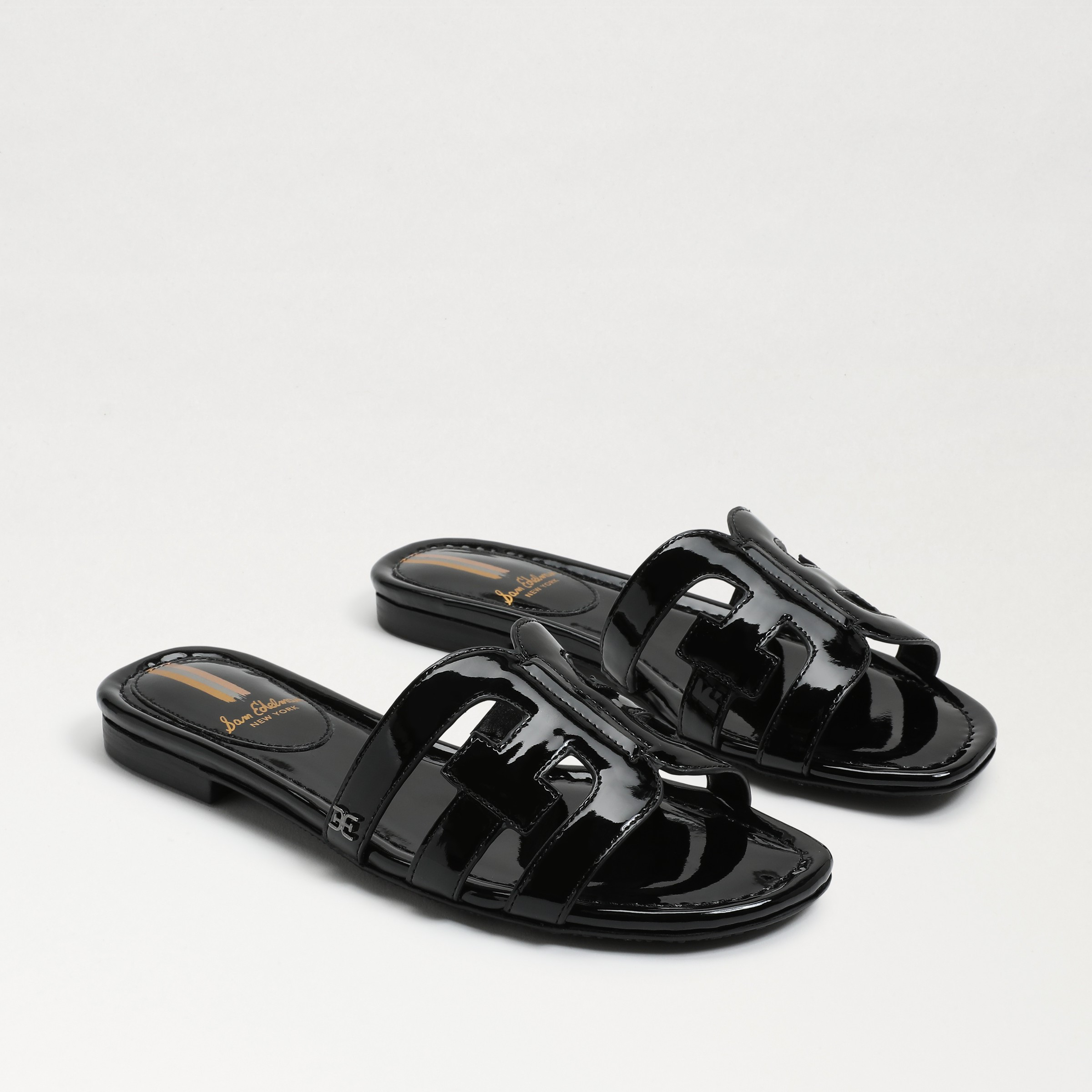 Sam Edelman Bay Slide Sandal Black Patent | Sam Edelman