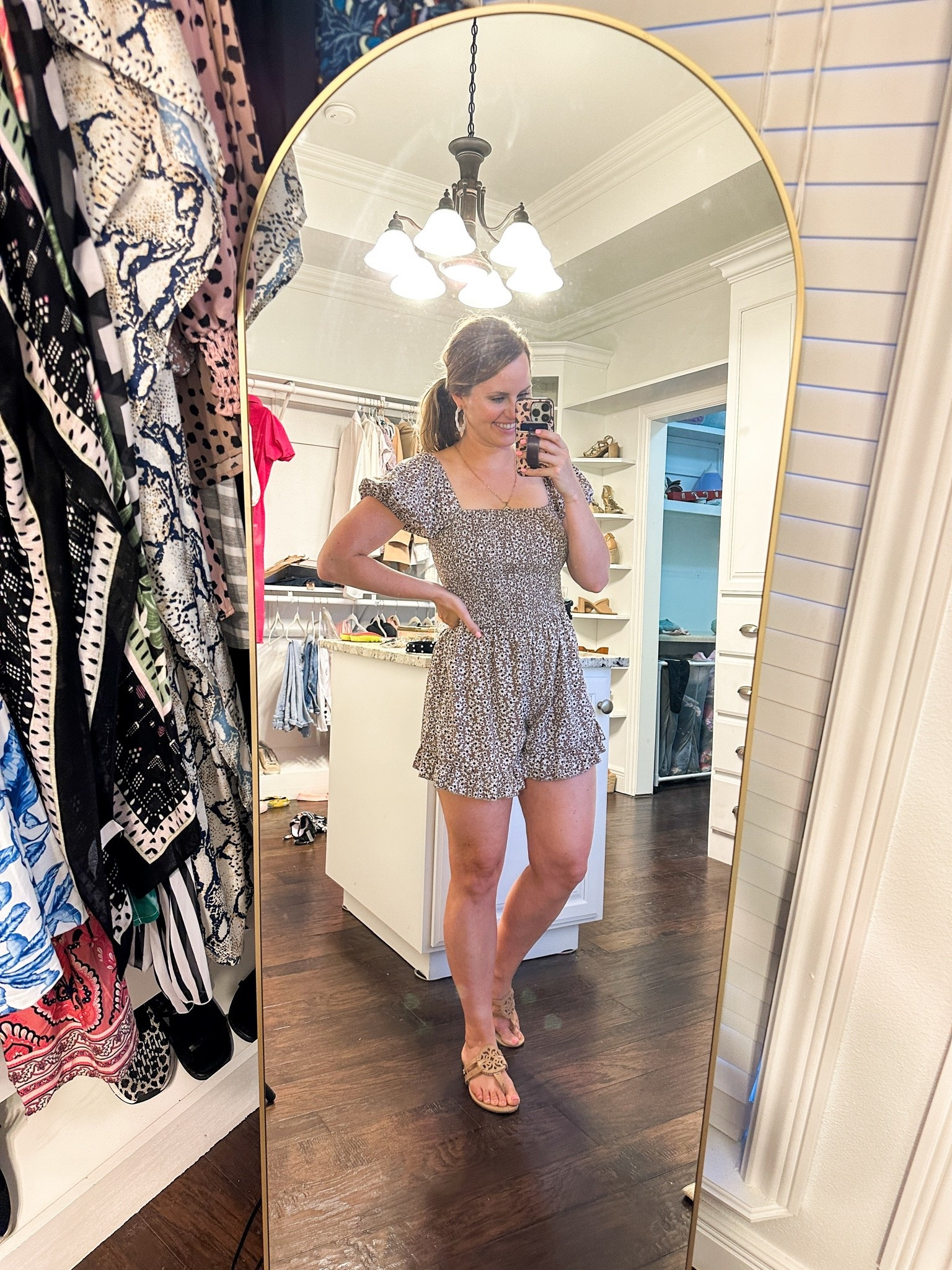 Cute casual summer romper. Wearing size M. Comes in a ton of cute colors. Looove the comfy fit and silhouette this gives and the adorable daisy print! Paired it with these light weight scalloped hoops- the neutral colors goes with so many outfits.

#LTKootd #LTKgrwm #LTKTravel