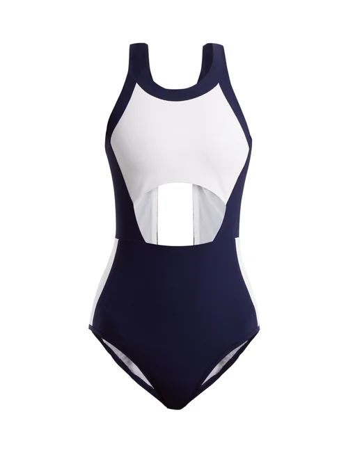 Ariel contrast-panel cut-out swuimsuit | LNDR | Matches (US)