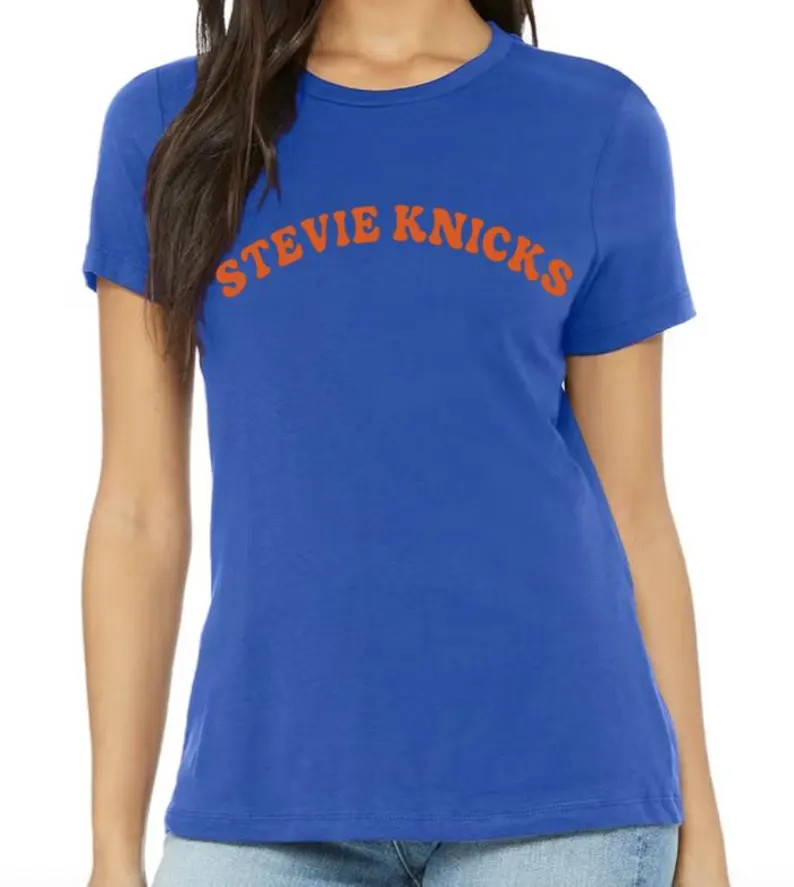 Stevie Knicks T Shirt Orange Blue Short Sleeve Women's Crewneck Tee - Etsy | Etsy (Global)