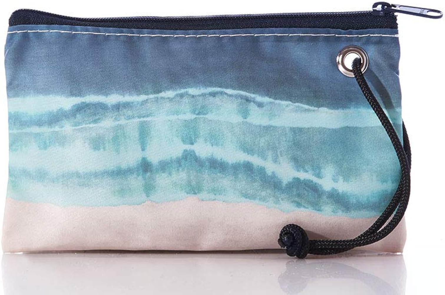 Sea Bags Recycled Sail Cloth Shoreline Tie Dye Wristlet Zip Top Wristlet Clutch Zippered Wallet w... | Amazon (US)