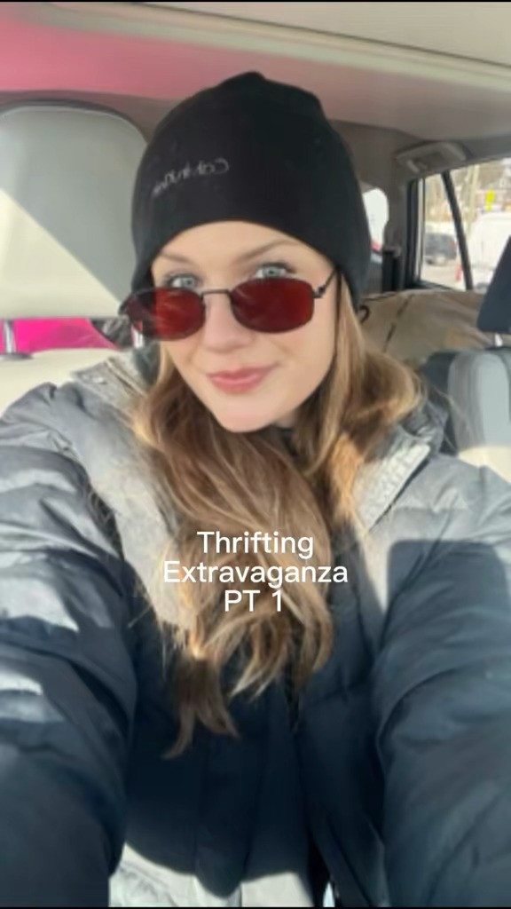 come thrifting with me before our historic snowstorm! I was so bundled up this day for the cold winter weather, wearing my big puffer coat, beanie, comfy Sorel slides, and my Sojo 90s style sunglasses. 

 #LTKdayinmylife #LTKootd #LTKvlog