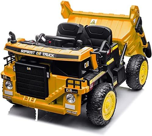 12v Ride On Dump Truck for Kids Ride On Car with Remote Control Electric Construction Vehicles wi... | Amazon (US)