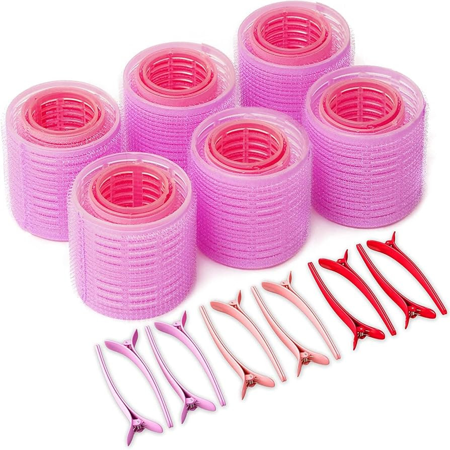 Hair Rollers for Long Hairs by Bmeliora. Purple | Amazon (US)