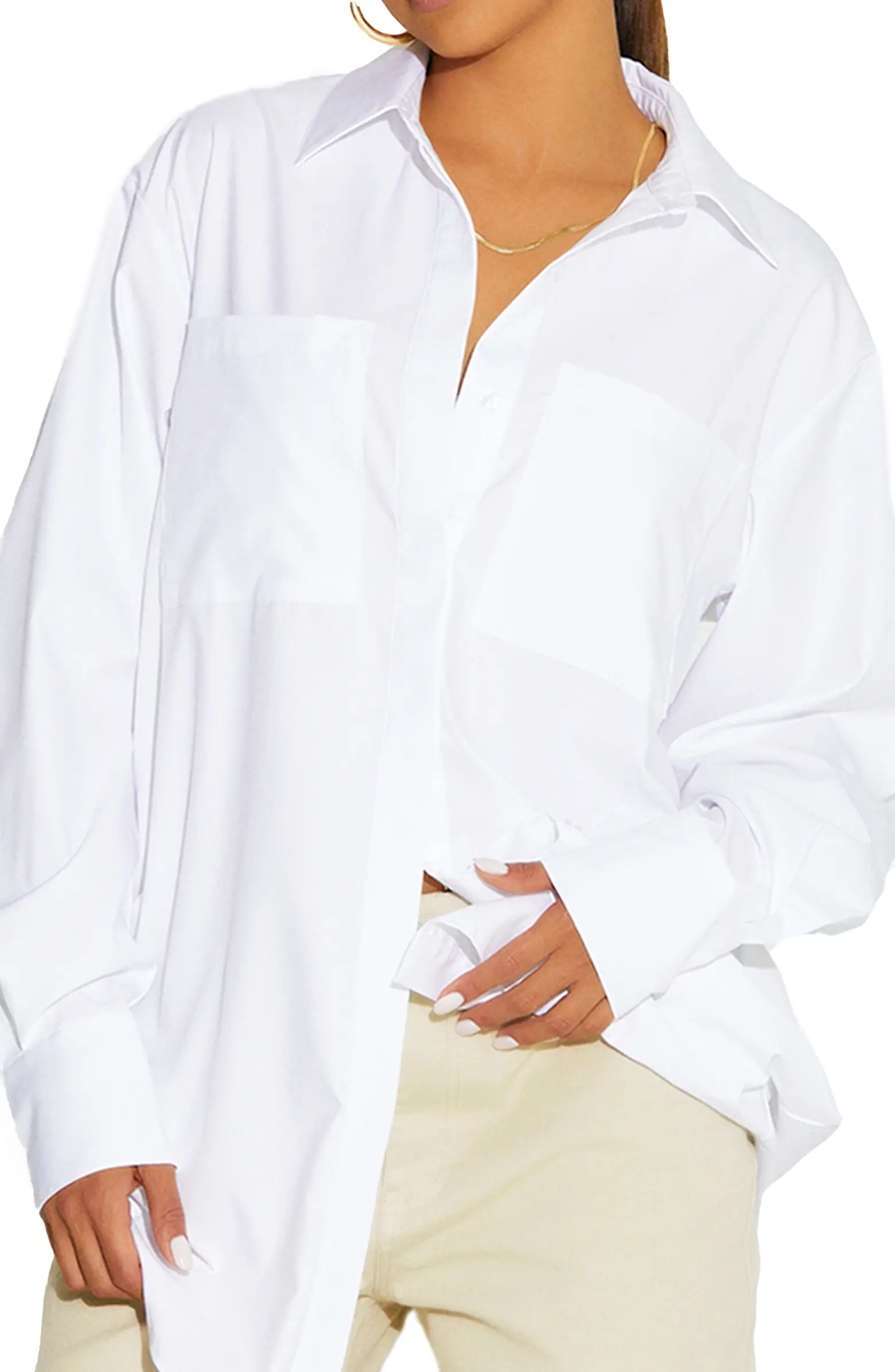 Oversize Button-Up Shirt | Nordstrom