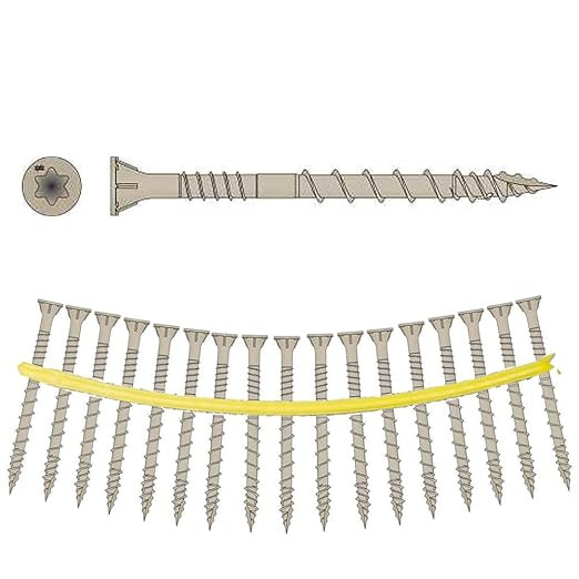 Simpson Strong-Tie DSVT212S Deck-Drive DSV Wood Screw (Collated) — 10 x 2-1/2 in. T25 6-Lobe, T... | Amazon (US)