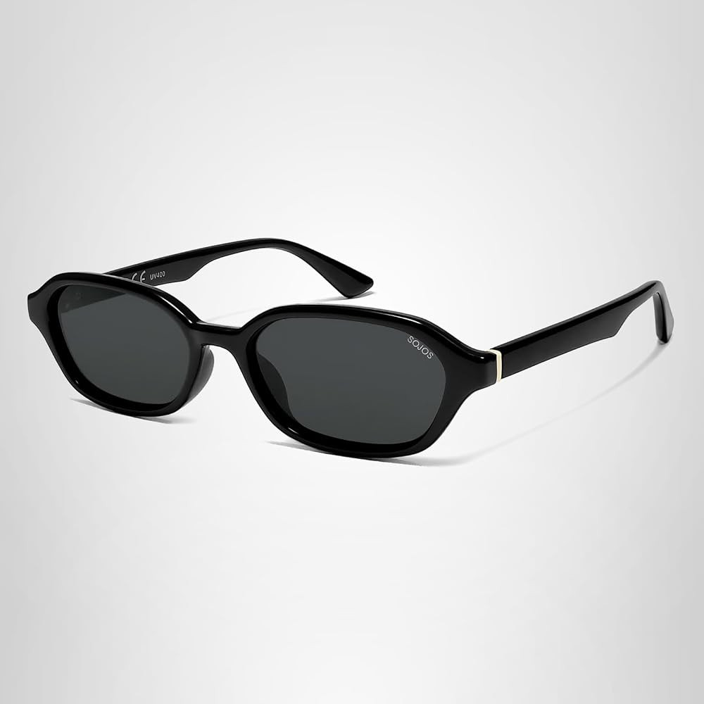 SOJOS Retro Rectangle Polarized Sunglasses for Women Men Trendy Hexagon Narrow Chic Y2K Sunnies S... | Amazon (US)