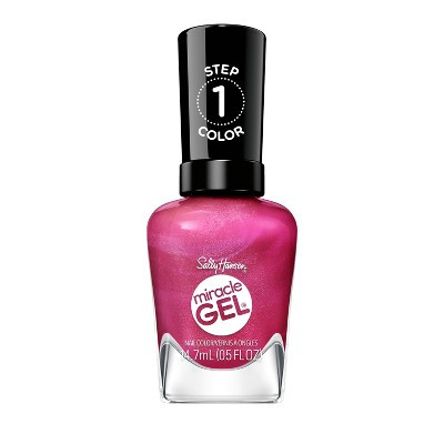 Sally Hansen Miracle Gel Nail Polish - Supercharged Pinks Collection - Berry Best Effort - 0.5 fl oz: Nail Care, Shimmer Finish | Target