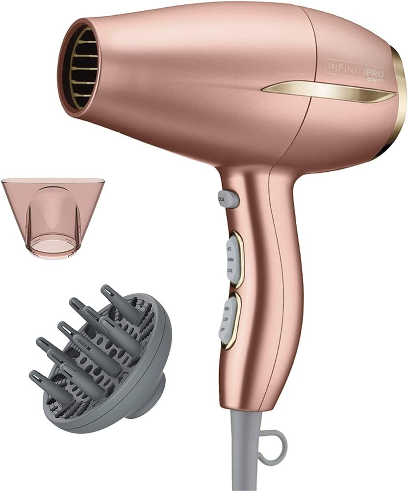 INFINITIPRO BY CONAIR Frizz Free Compact Hair Dryer ~ 2x the Shine - 3x the Frizz Control | Amazon (US)