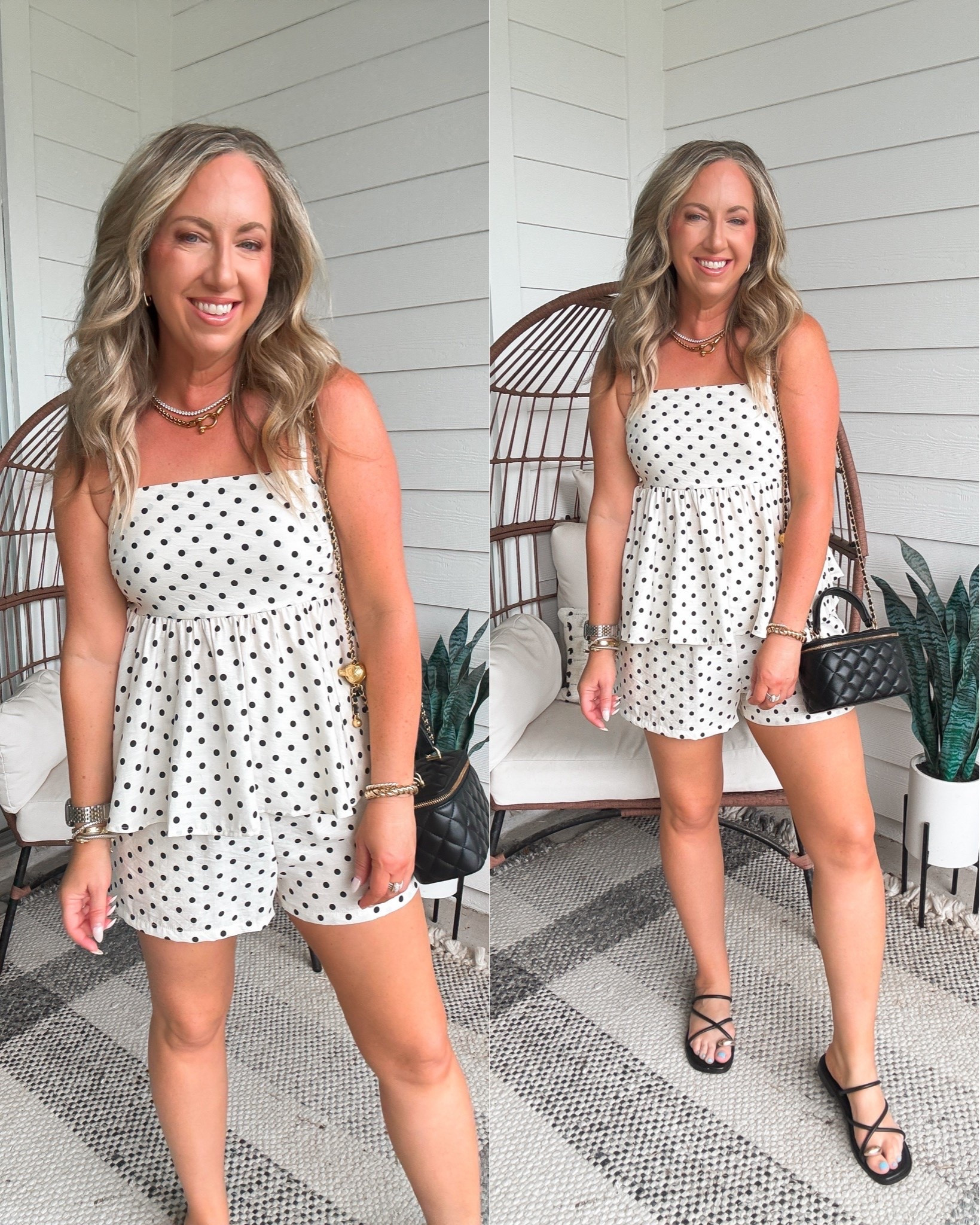 Amazon fashion Amazon finds polka dot two piece set looks like Zara! Wearing a medium. Vacation set summer set

#LTKOver40 #LTKPetite