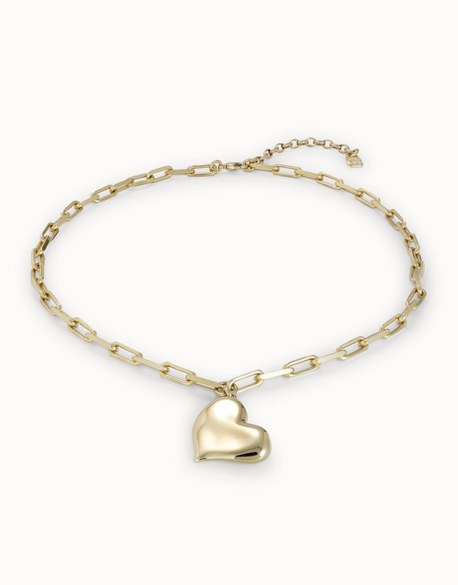 Link chain necklace with heart | UNOde50