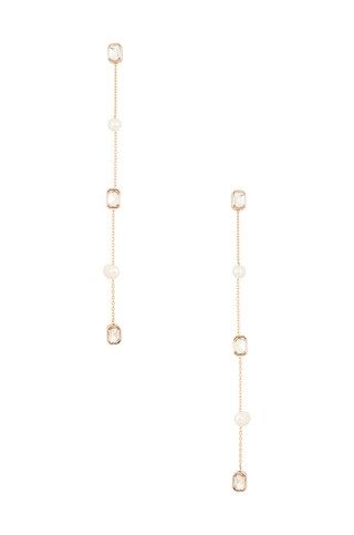 Ettika Drop Earrings in Pearls & Gems from Revolve.com | Revolve Clothing (Global)