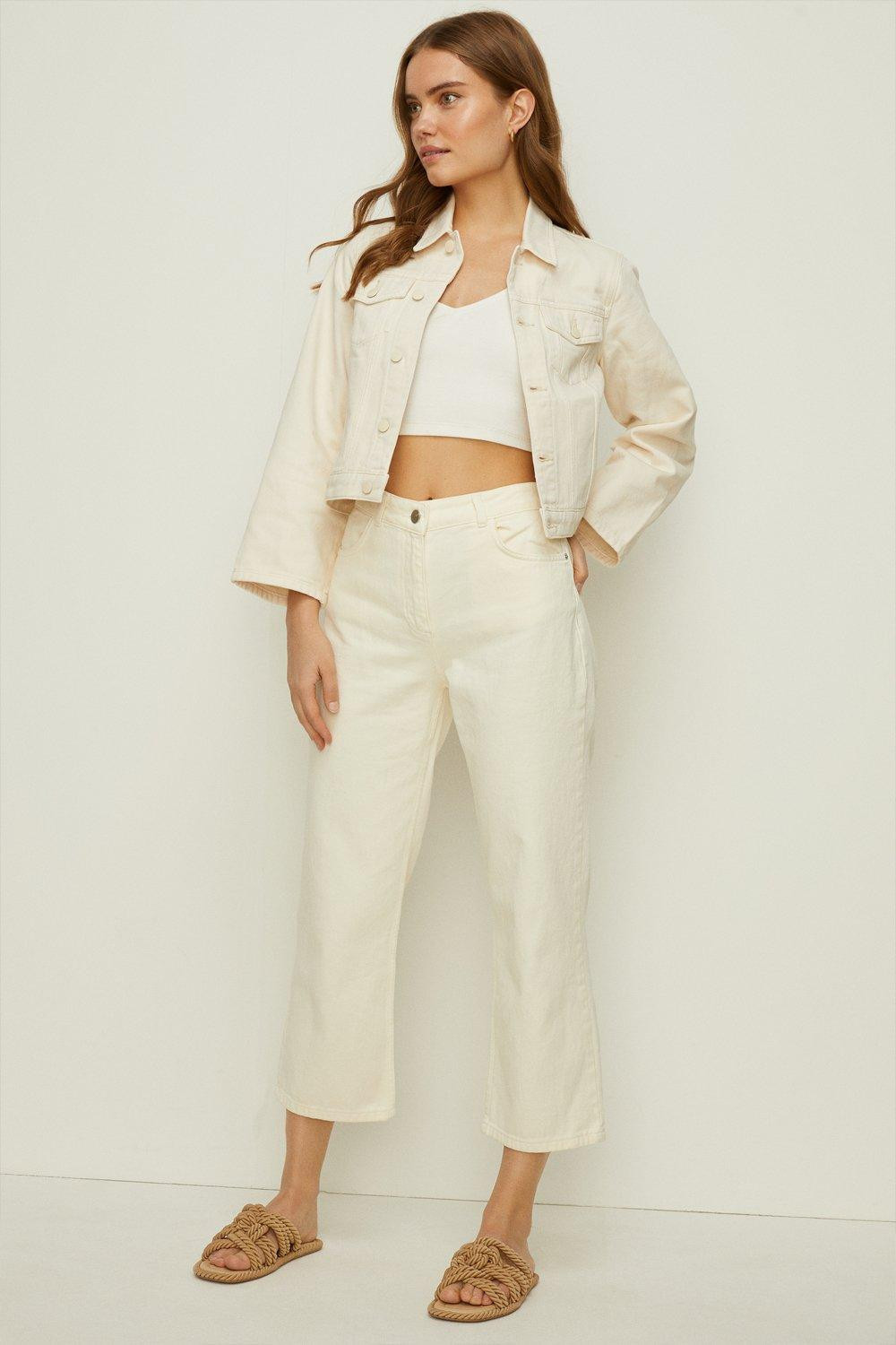 High Waist Straight Leg Crop Jean | Oasis UK & IE 