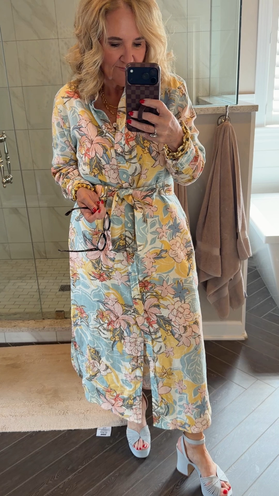 When in Ralph Lauren dress is on sale wearing size 10, I did size up for a little bit more room in the shoulders and arm

Summer wedding guest dress September wedding guest dress vacation dress work dress

#LTKSaleAlert #LTKOver40 #LTKootd