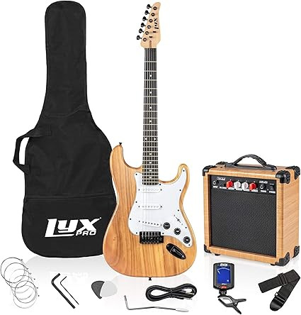 LyxPro Electric Guitar 39" inch Full Beginner Starter kit Full Size with 20w Amp, Package Include... | Amazon (US)