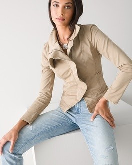 Ruffle Front Jacket | White House Black Market