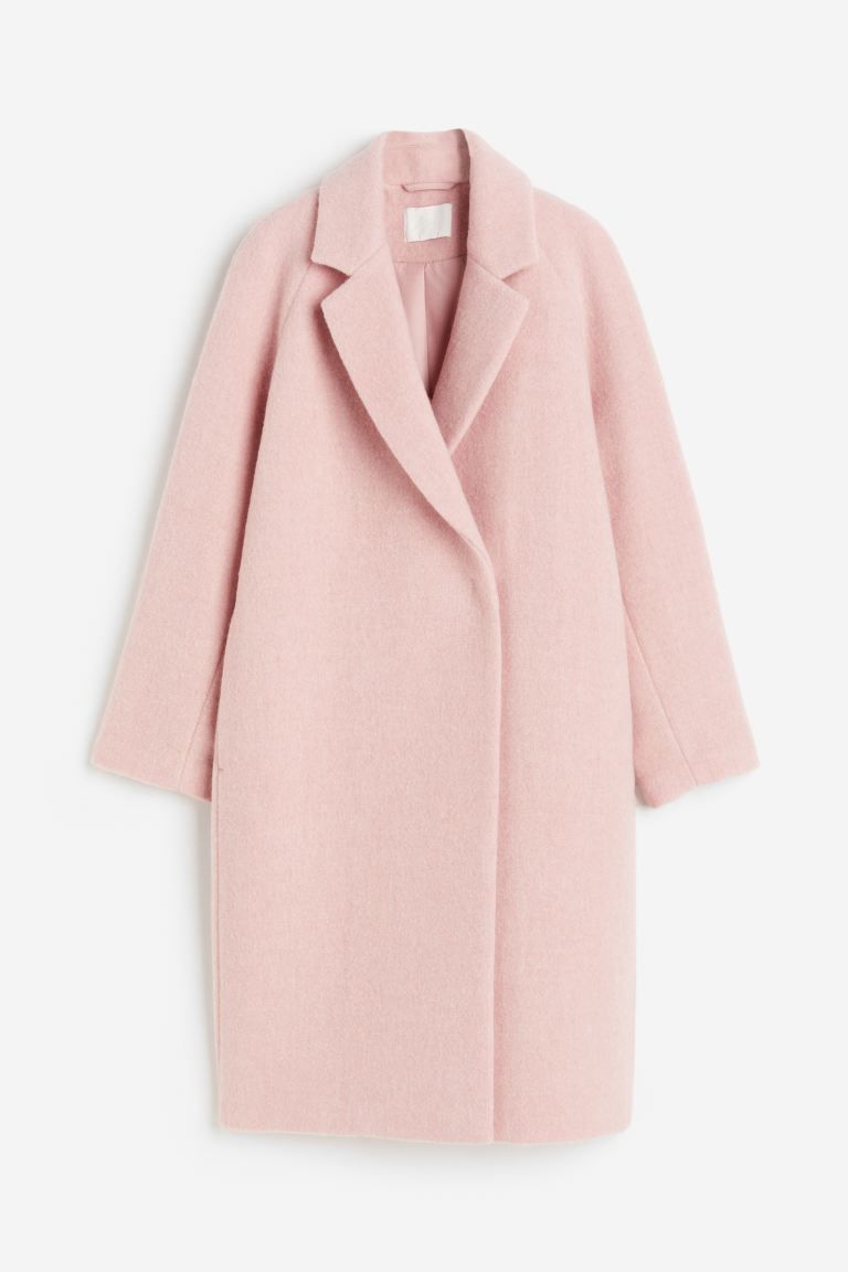 Double-breasted Coat - Light pink - Ladies | H&M US | H&M (US)