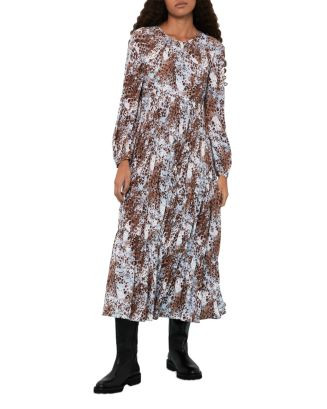 Leio Patch Animal Print Midi Dress | Bloomingdale's (US)