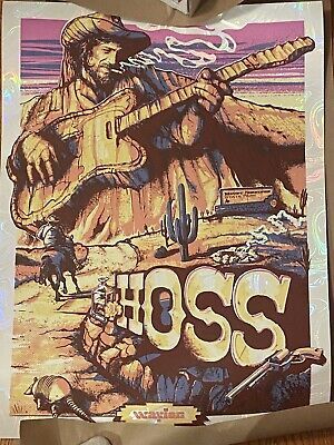 Waylon Jennings SoundWaves Creative Mount Waylon Poster White Swirl LE 25 | eBay US