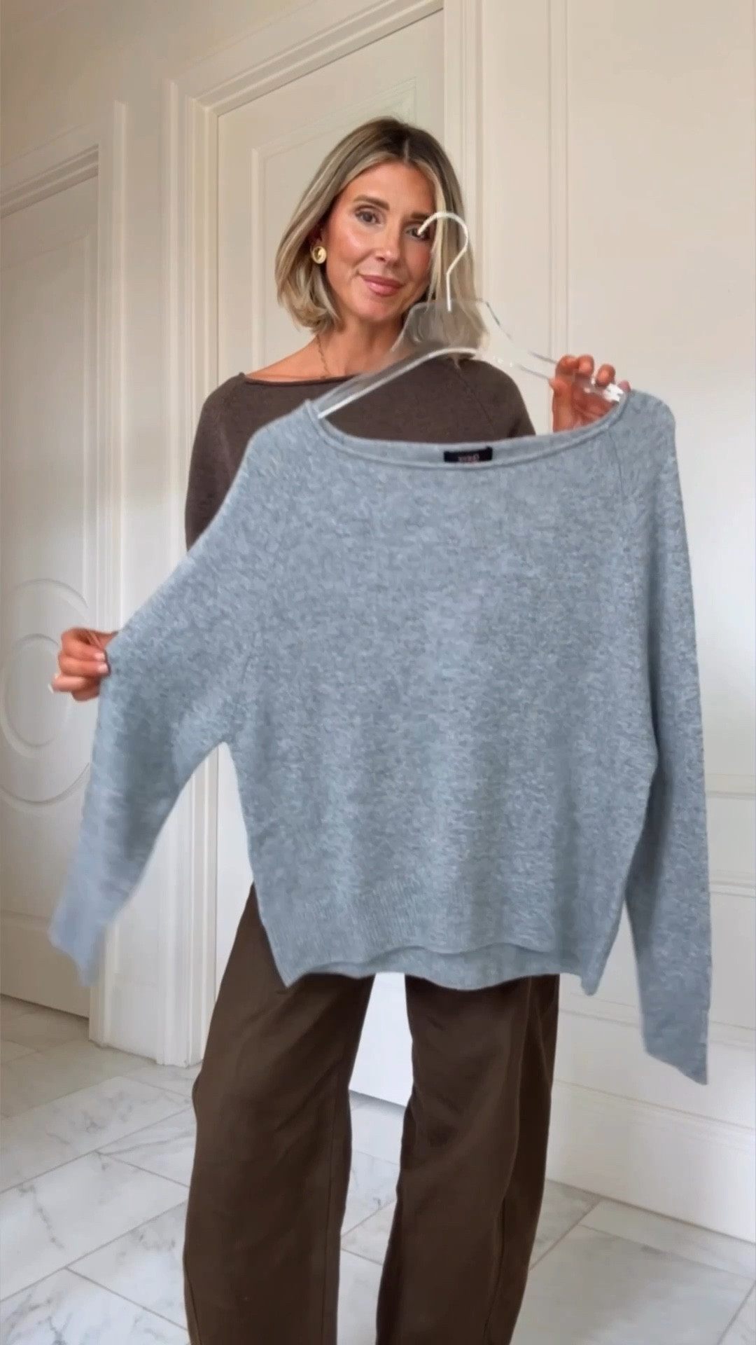 This sweater is so soft and one of my most reached for. I'm wearing size small 