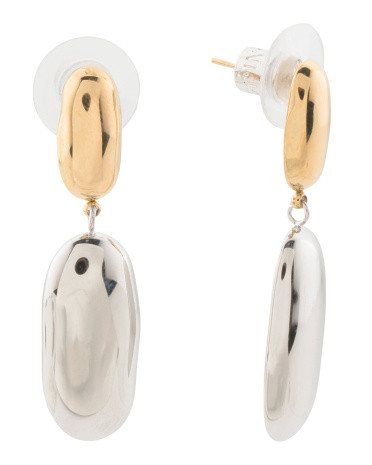Lolly Two Tone Sculptural Drop Earrings | TJ Maxx