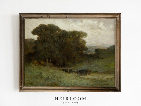 Vintage Landscape | Landscape Painting | Nature Painting | PRINTABLE Art | 47 | Etsy (US)