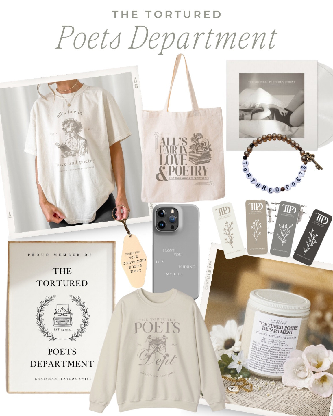 Discover Exclusive Taylor Swift Merchandise from Amazon, Target, and Etsy for 'The Tortured Poets Department' Album!

Explore the latest Taylor Swift merchandise inspired by her captivating album, 'The Tortured Poets Department,' available on Amazon, Target, and Etsy! From stylish apparel to unique collectibles, find the perfect items to express your love for Taylor's music and artistic vision. Shop now to immerse yourself in the world of poetic storytelling brought to life by Taylor Swift.


Taylor swift, Taylor swift shirt, Taylor swift sweater,  taylor swift sweatshirt, Taylor swift record, Taylor swift bracelet, the tortured poets department party, tortured poets department outfit, Taylor swift new album, Taylor swift birthday party, Taylor swift eras tour outfit, Taylor swift outfit, Taylor swift gifts, Taylor swift kids, Taylor swift concert outfit, Taylor swift bedroom, Taylor swift lyrics, Taylor swift quotes, swiftie, swiftie bracelet ideas, swiftie birthday party

Taylor Swift party favors, Taylor Swift themed birthday party, Taylor Swift birthday party, Taylor Swift birthday party ideas, Taylor Swift party, Taylor Swift birthday, Taylor swift birthday cake, Taylor Swift cake

#LTKstyletip #LTKFestival #LTKparties