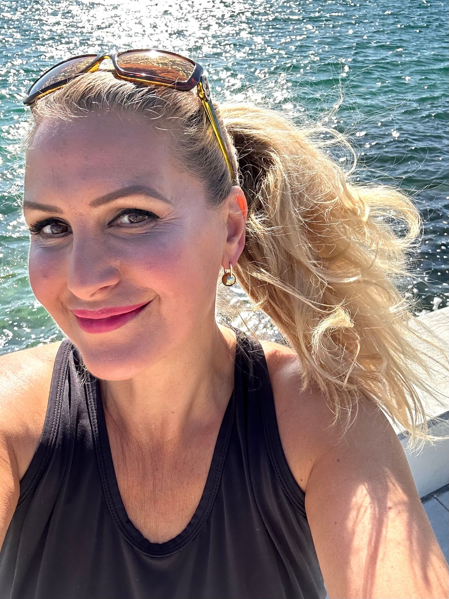My morning walk at St. Pete beach was awesome! I wore my usual black tank top, yoga leggings and Hoka sneakers. I wear a large in everything. So comfy! These pieces are so durable too.

Love these @Ana Luisa earrings! They look great with casual workout outfits.

Also linking my makeup.

#LTKSeasonal #LTKOver40 #LTKSaleAlert #LTKU #LTKTravel #LTKgrwm #LTKootd #LTKMidsize #LTKActive #LTKfitnessgoals #LTKBeauty