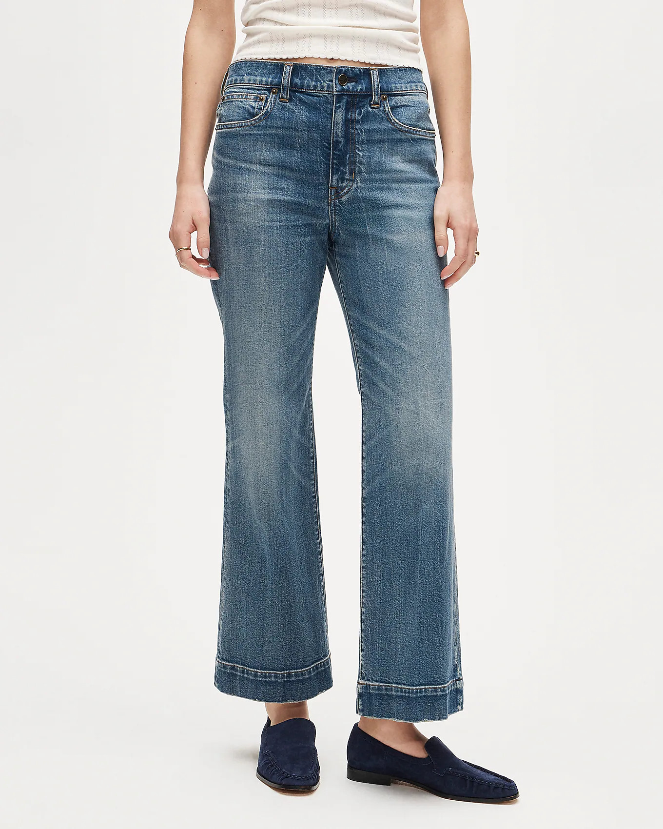 Charley kickout cropped jean in semi-stretch | J. Crew US