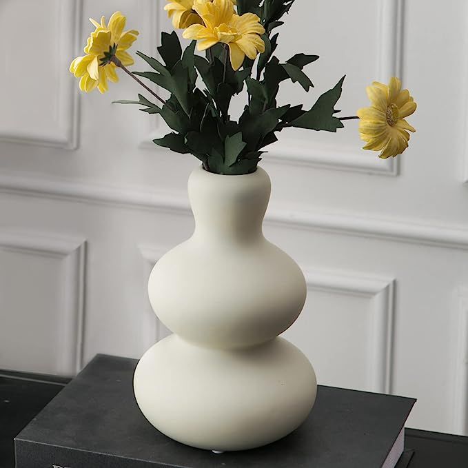 Tenforie Flower Vase Ceramic Vases for Decor, Flower Vase for Home Decor Living Room, Home, Offic... | Amazon (US)
