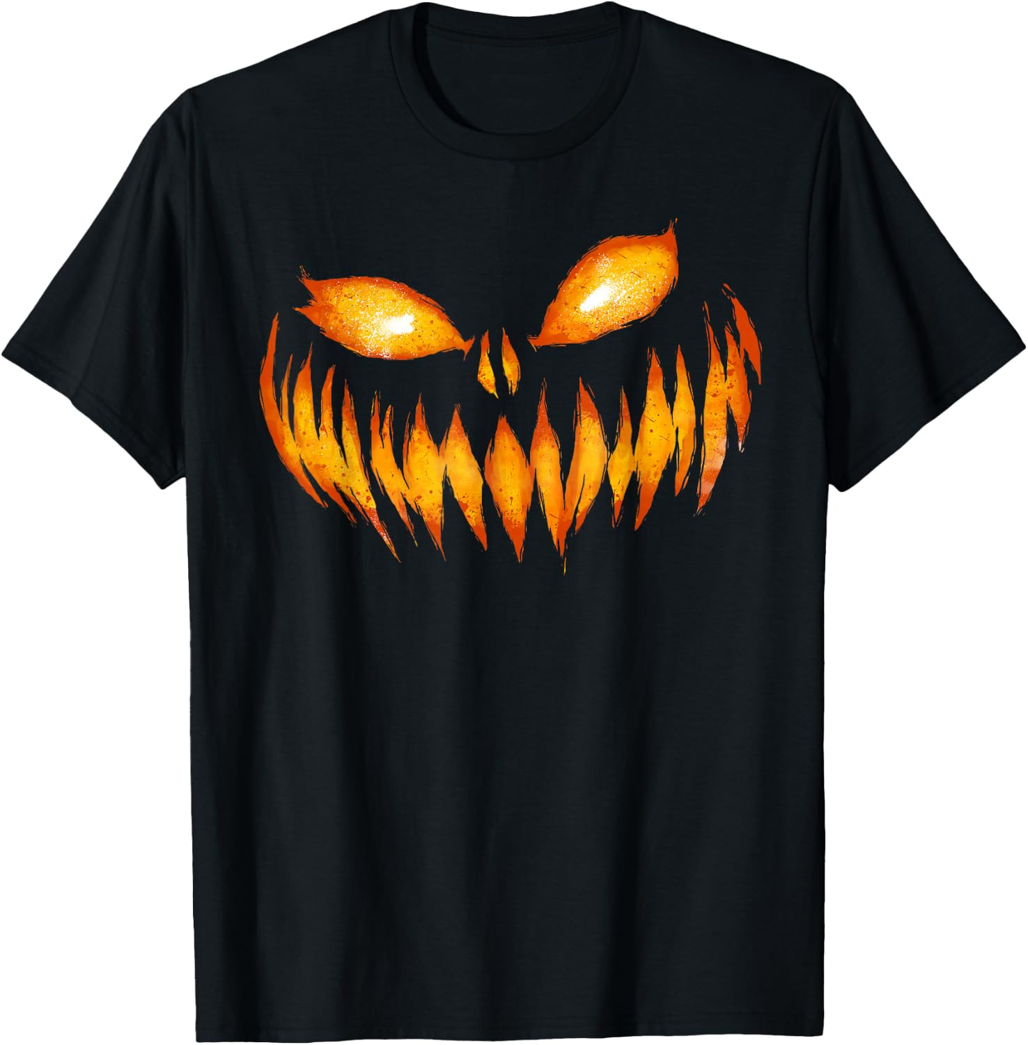 Jack O Lantern Scary Carved Pumpkin Face Halloween Costume T-Shirt | Amazon (US)