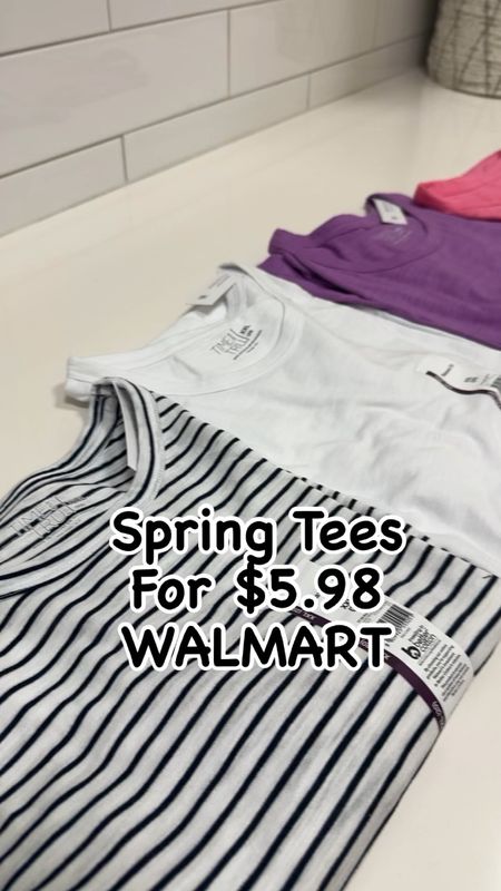 Affordable spring tees from Walmart Fashion. 
Sizes XS to 3XL. Size up. I’m wearing the 2XL. 

#springfashion
#walmartfashion

#LTKstyletip #LTKfindsunder50