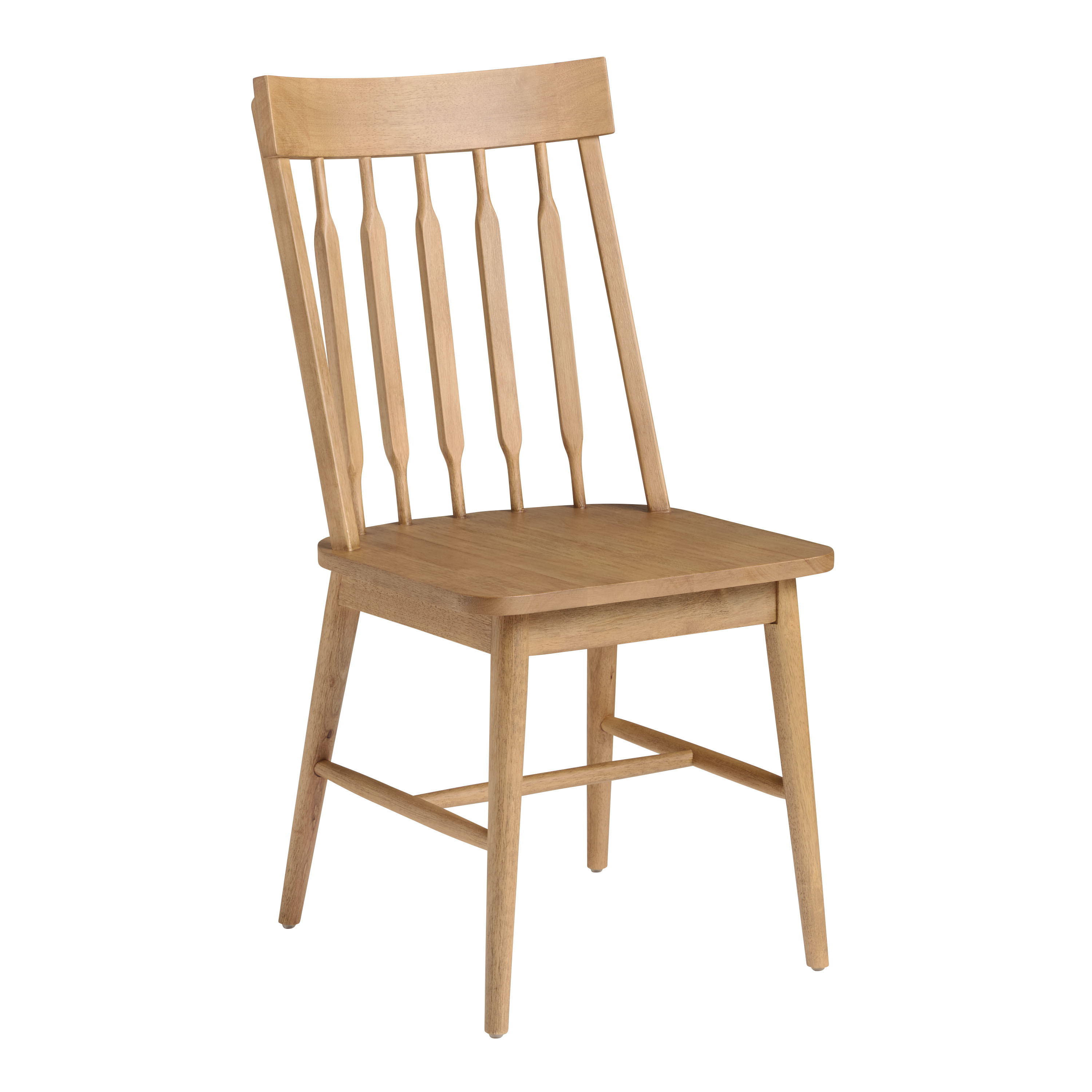 Emerson Brushed Golden Oak Farmhouse Dining Chair Set of 2 | World Market