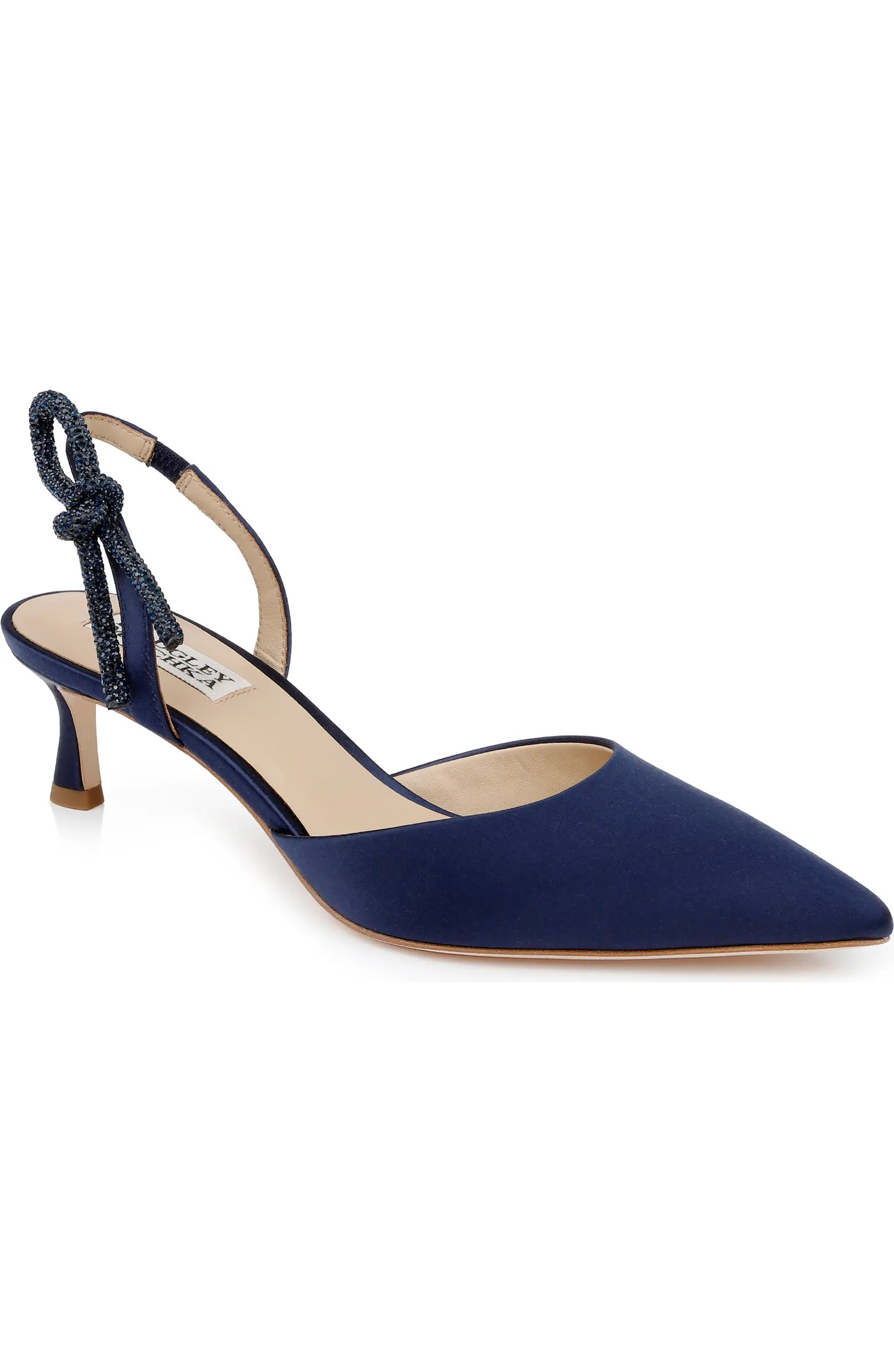Gentry Slingback Pointed Toe Kitten Heel Pump (Women) | Nordstrom Rack