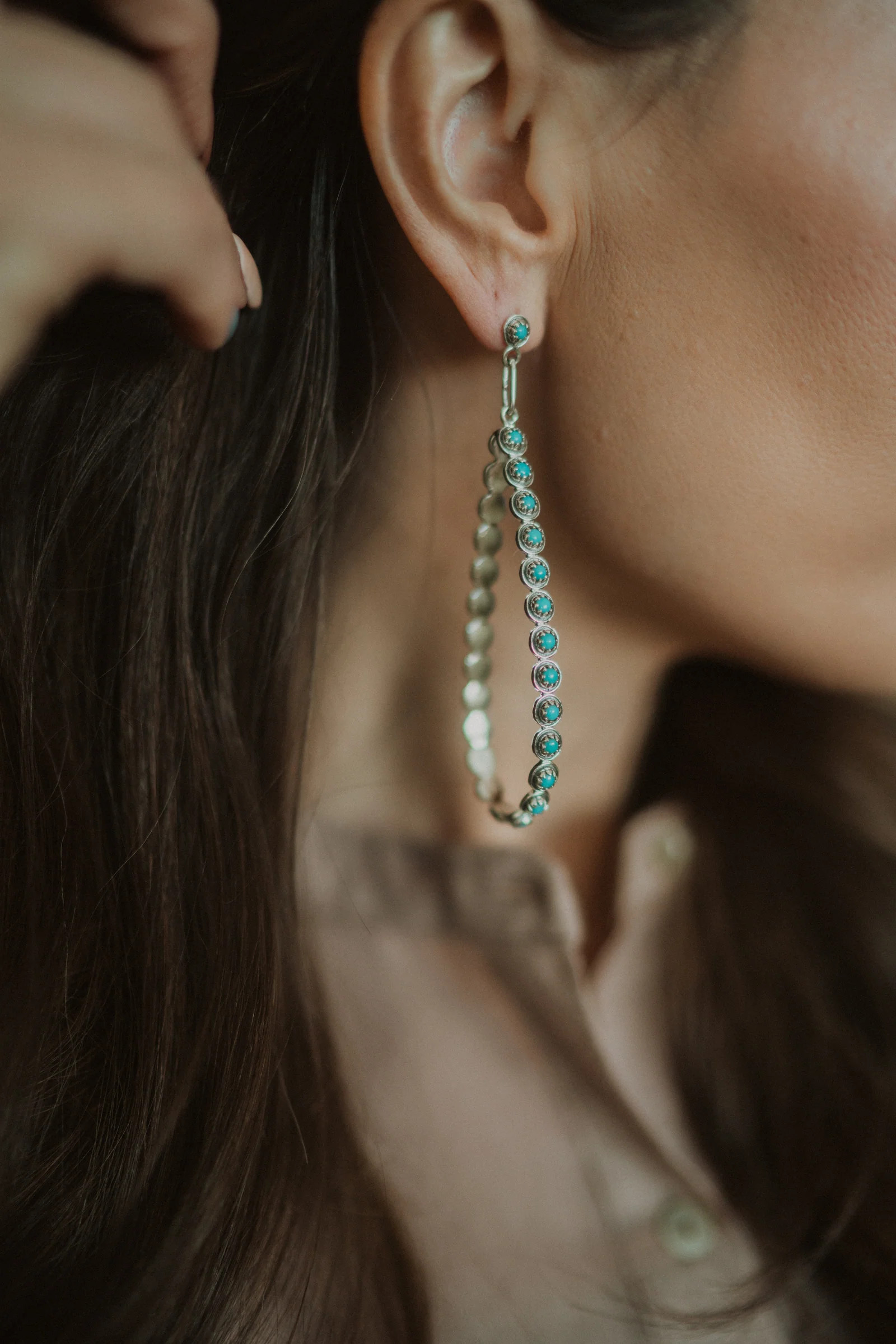 Betsy Earrings | Turquoise | #2 | Goldie Lew Jewelry