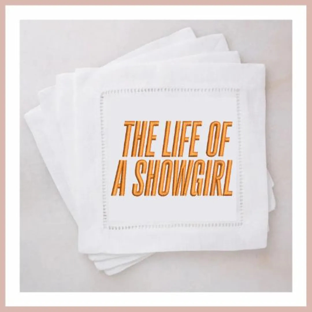 SINGLE NAPKIN TSWIFT Era Embroidered Linen Cocktail Napkins | Swifties | Bridal Shower | Music | ... | Etsy (US)