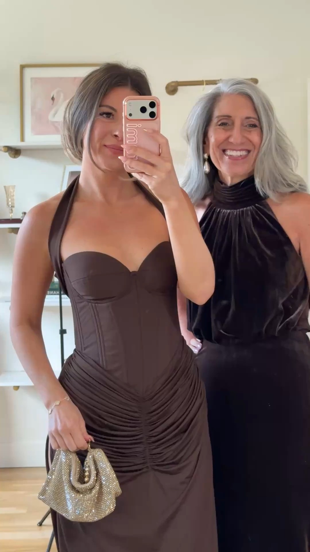 brown corset gown with a halter neckline and ruched, fitted skirt, brown velvet gown with a high halter neckline and fitted skirt mom and me formal wedding guest and mother of the bride dresses 💍

electric picks code: emerson20

I’m 5’4” and wear a size small/2 

mom is 5’4” and wears a medium/6

fall wedding guest dresses, wedding guest dresses, cocktail dresses, semi-formal dresses, black tie wedding guest dresses, destination wedding guest dresses, garden party dresses, wedding guest outfit ideas, mom & me outfits, mom & me dresses, matching outfits, mother daughter outfits, family photo outfits, wedding guest dresses, mother of the bride, mother of the groom, wedding guest outfit ideas

#LTKgrwm #LTKWedding #LTKOver40