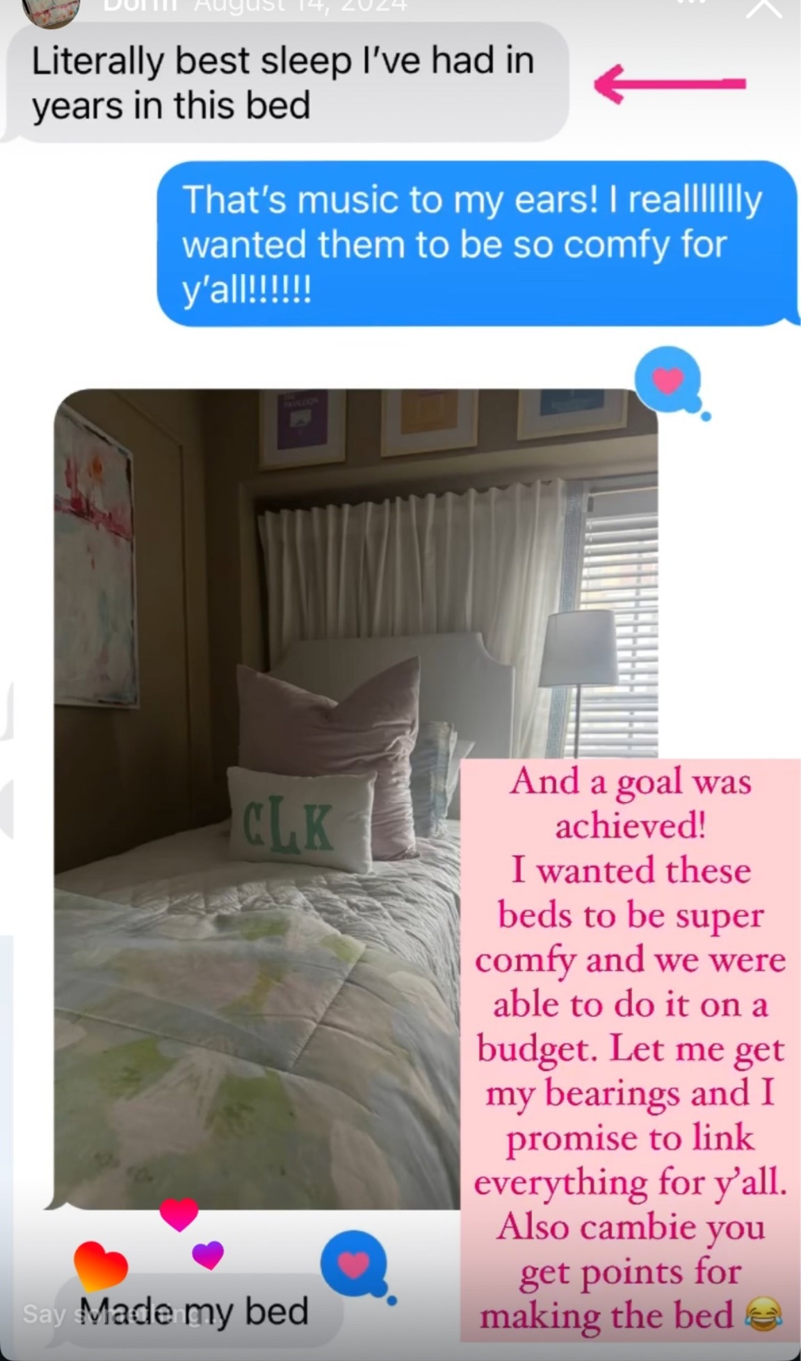 The mattress topper combo that lead to Cambell’s amazing comfy dorm bed! So affordable!