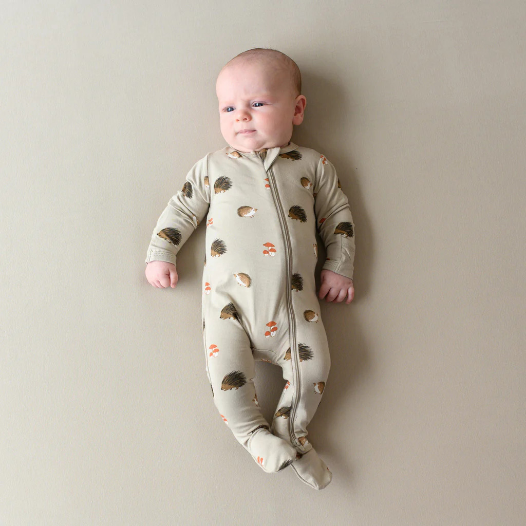 Zippered Footie in Prickle | Kyte BABY