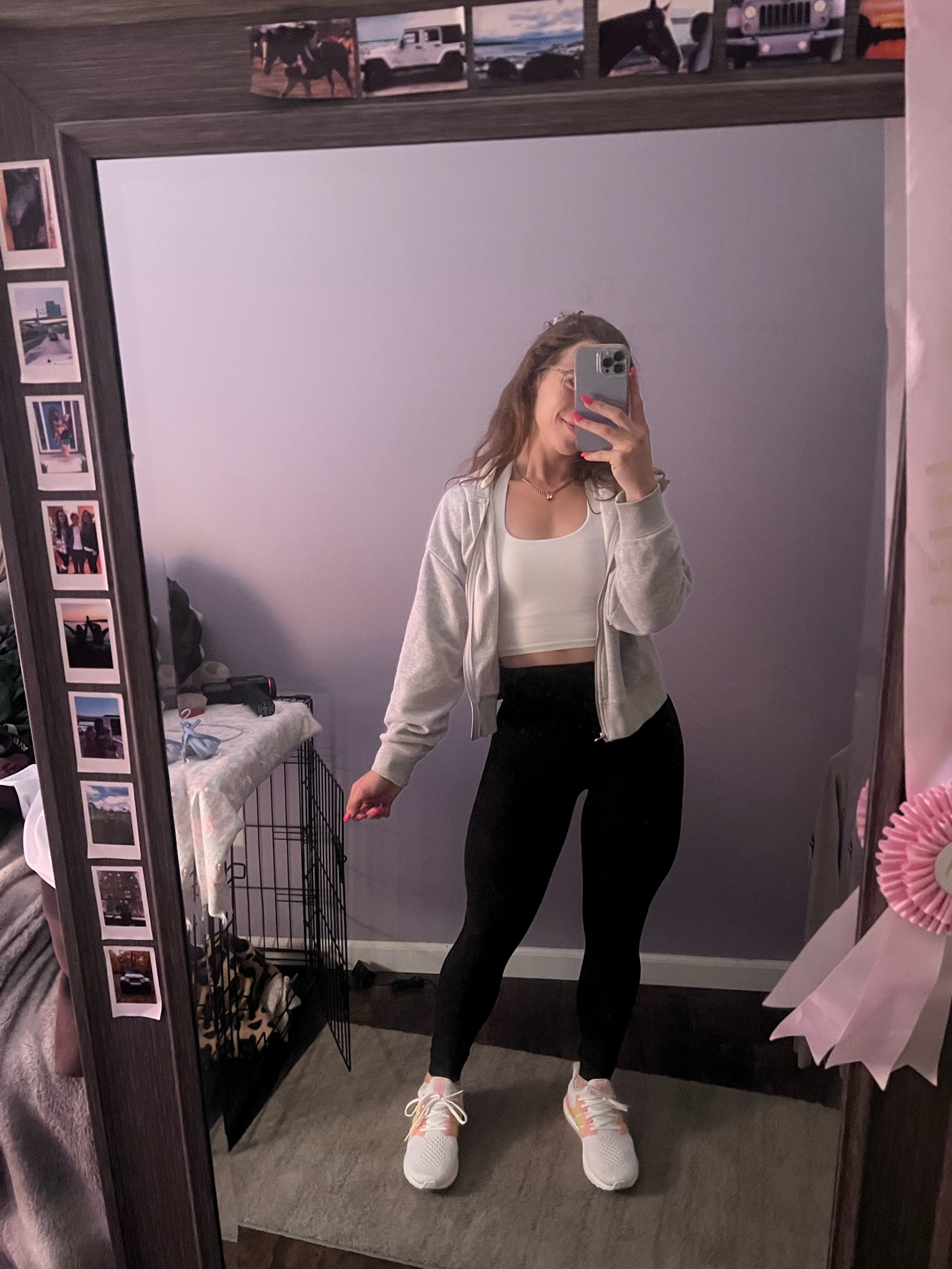 I literally wear this Calia cropped jacket every single day to work or to the gym! I bought the grey and black 😂 

#LTKstyletip #LTKFind #LTKunder100