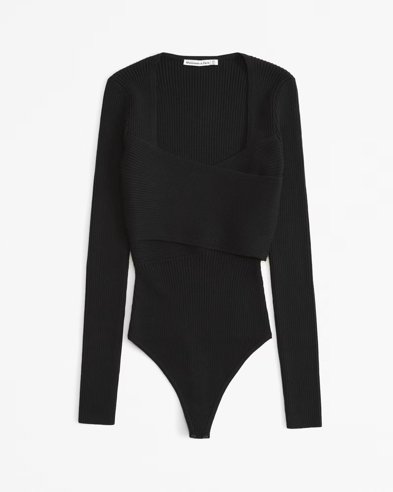 Women's LuxeLoft Wrap Bodysuit | Women's Tops | Abercrombie.com | Abercrombie & Fitch (US)