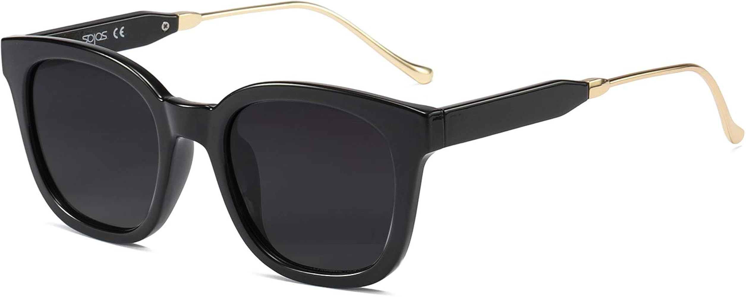 Classic Square Polarized Sunglasses Unisex UV400 Mirrored Glasses SJ2050 | Amazon (US)
