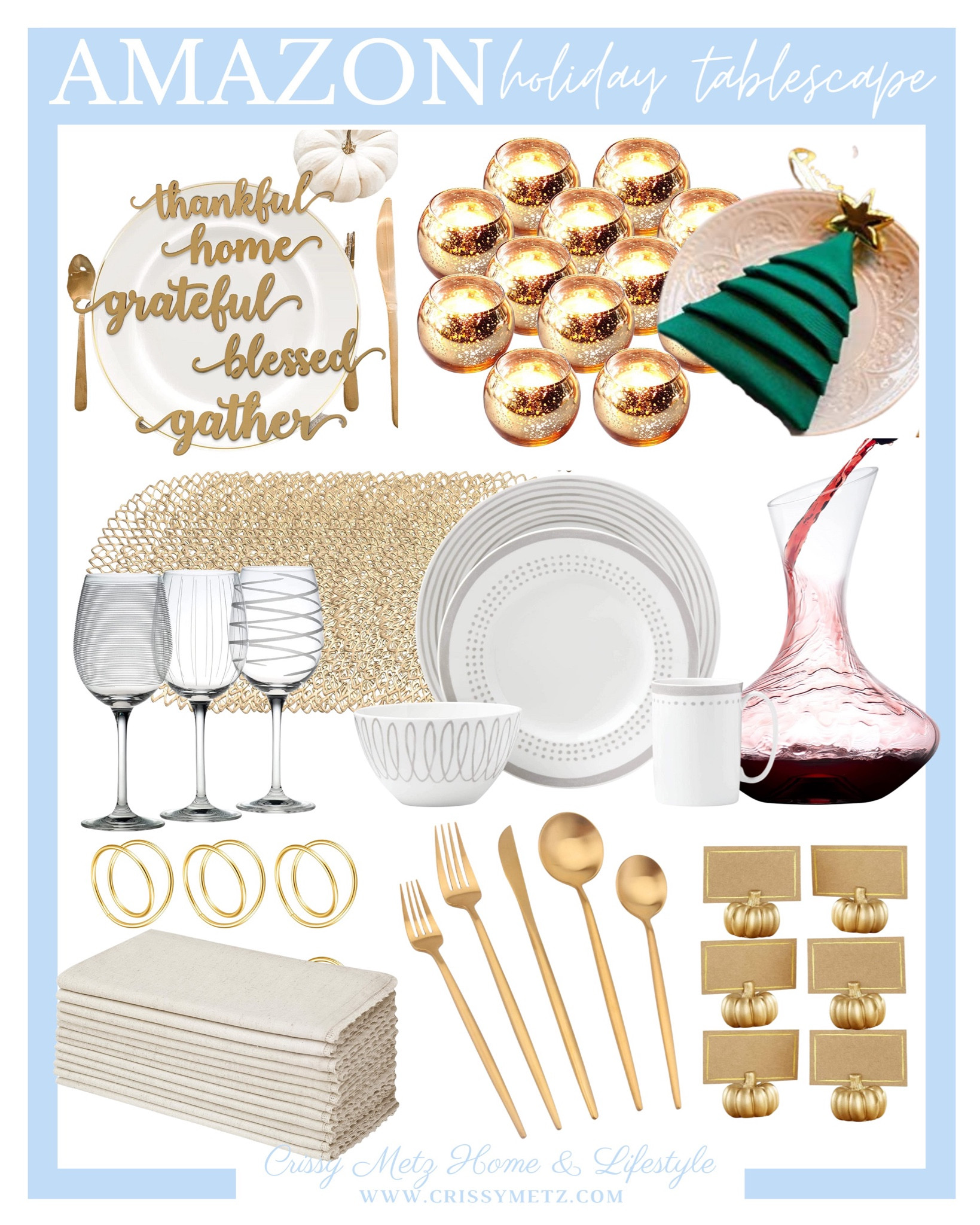Holiday hosting - holiday party essentials - Table settings - Christmas hosting - Christmas party -Amazon tablescape - Amazon finds - Amazon hosting necessities - Christmas dinner - green napkins - gold and green - wine night - holiday dining.

#LTKHoliday #LTKSeasonal #LTKstyletip