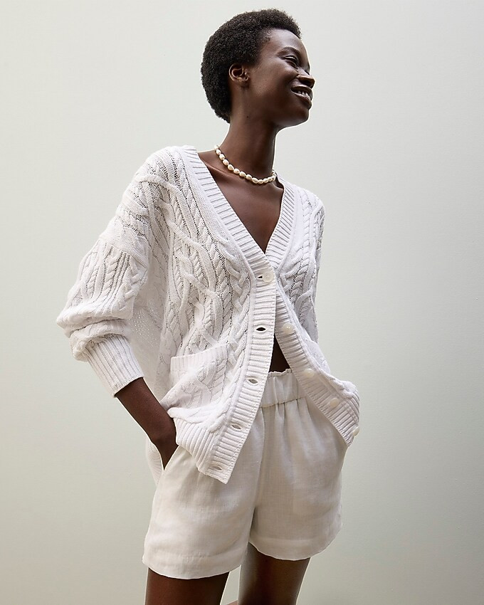 Pull-on linen short | J. Crew US